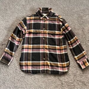 American Eagle Outfitters Plaid Button-Down Shacket